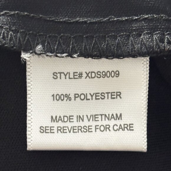 Always Indigo Tiered Mini Dress Women’s Plus Size 1X Black Mesh Printed - Picture 14 of 14